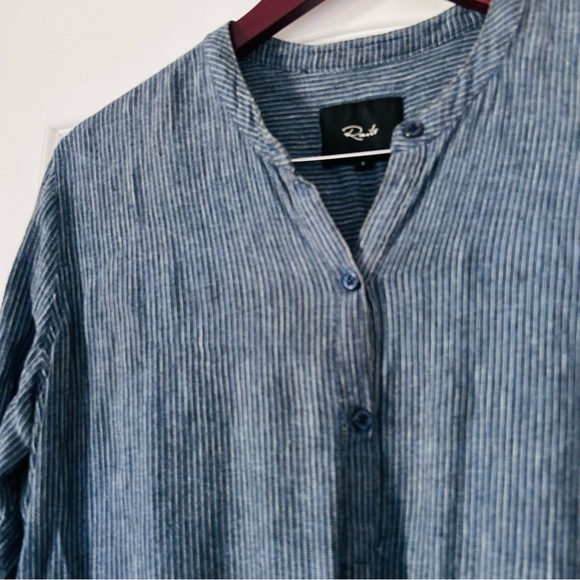 Rails Blue Juliette Linen Blend Dress Size Small - Picture 6 of 11